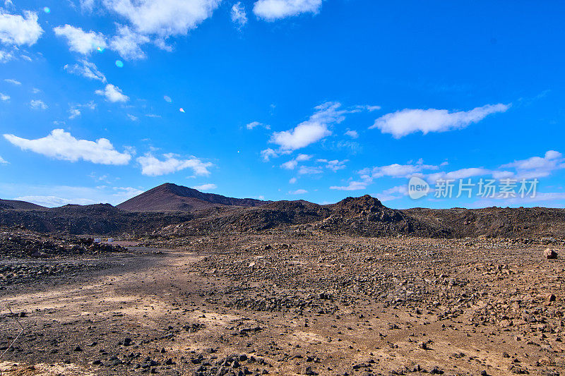 malpais Grande，靠近火山口de los Arrabales volcano, Fuerteventura